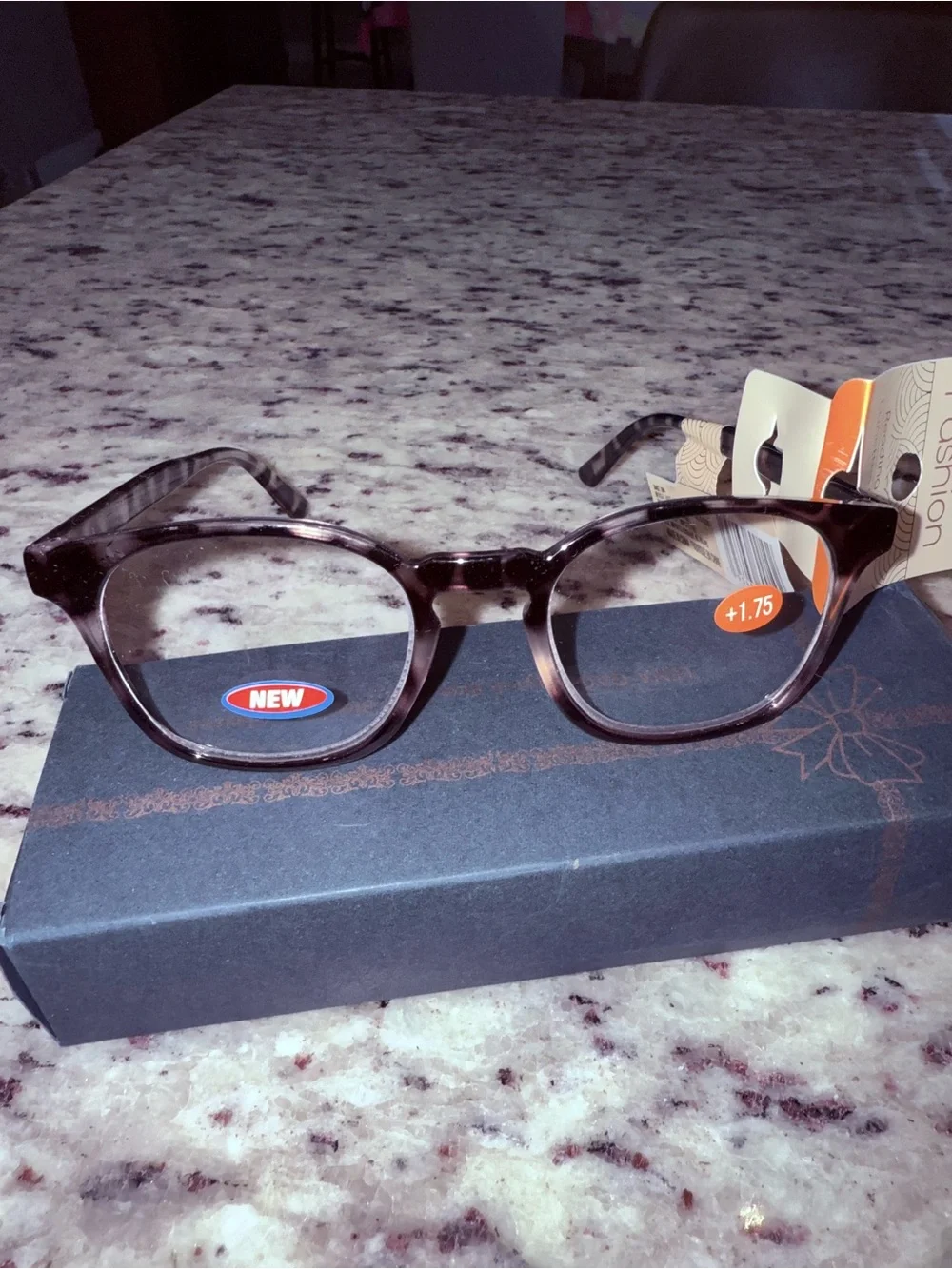Reading Glasses - Gray Tortoiseshell Women's Frames +1.75